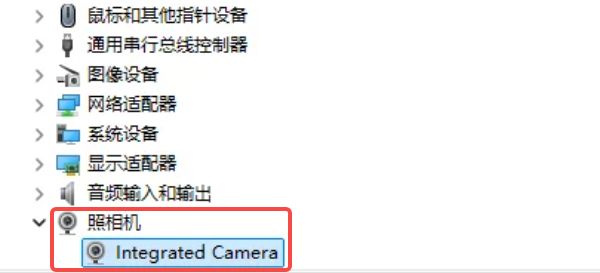 确认摄像头被系统识别 确认摄像头被系统识别